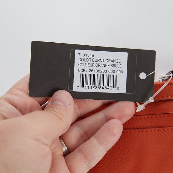 Clarks Leather Burnt Orange Card Wallet Change Purse NWT - Picture 5 of 6